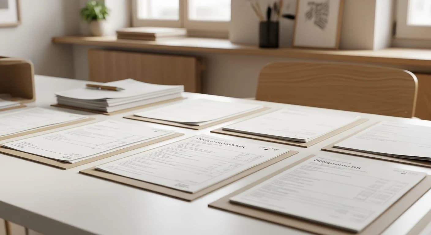 Utility cost statement with receipts, BoVita property management